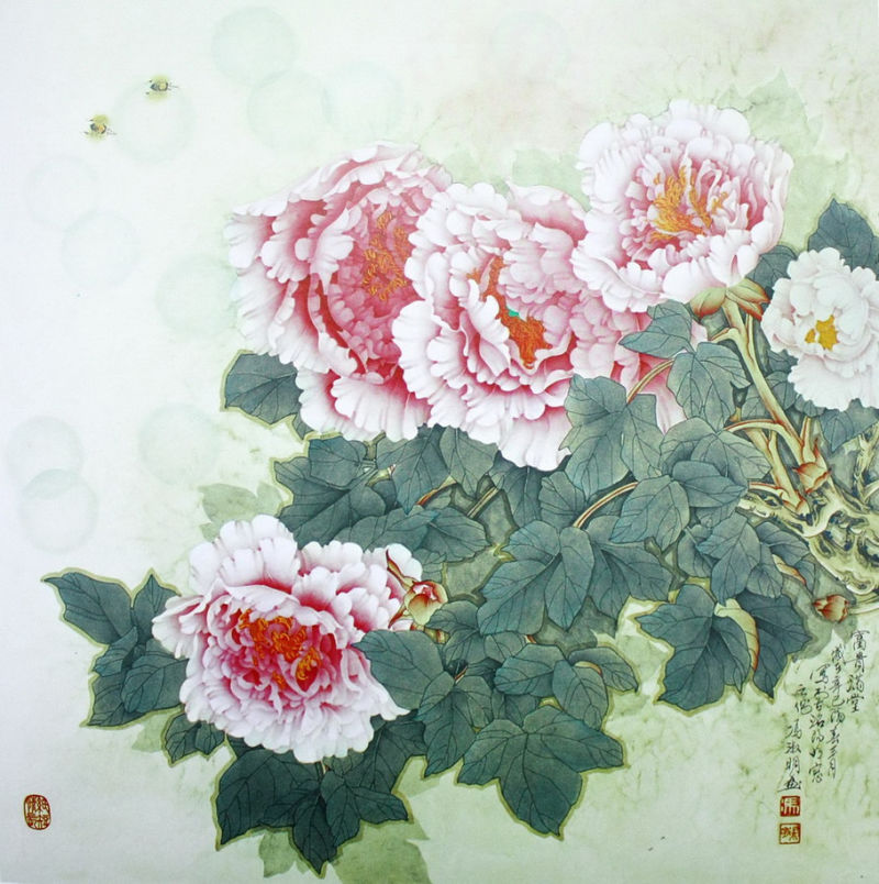 【书画艺术】名家画牡丹精选 - 雁飞墨行 - 雁飞