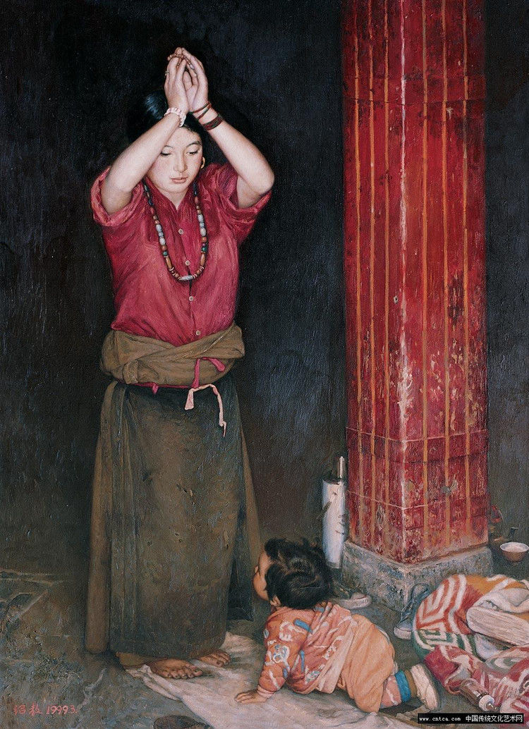 人体油画：何绍教作品 - 玉郎 - 心有快乐事 分享有缘人