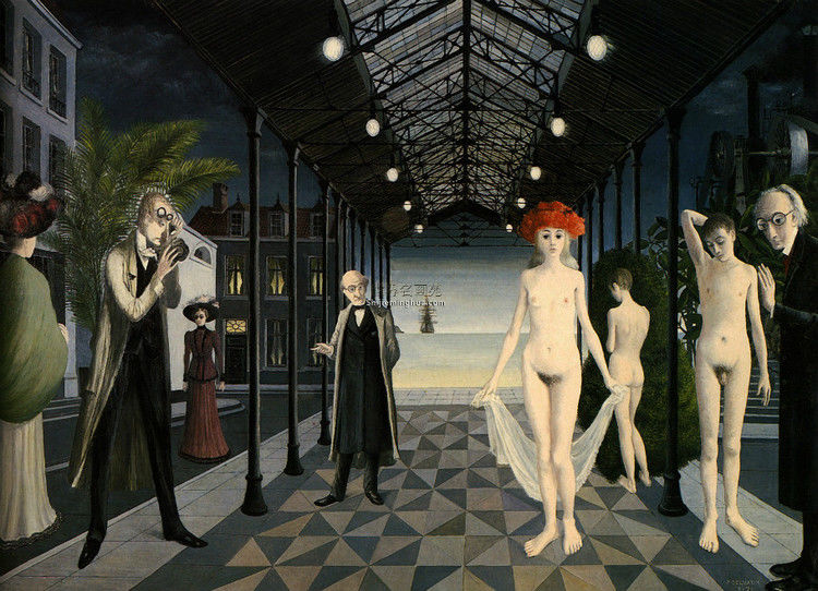 比利时艺术家 保罗·德尔沃  Paul Delvaux - 石墨閣 - 石墨閣