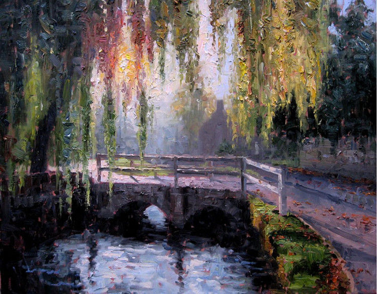 俄罗斯 Эжен Джей Папроски 的风景画 - 韵湖佳境 - “韵湖佳境”欢迎您