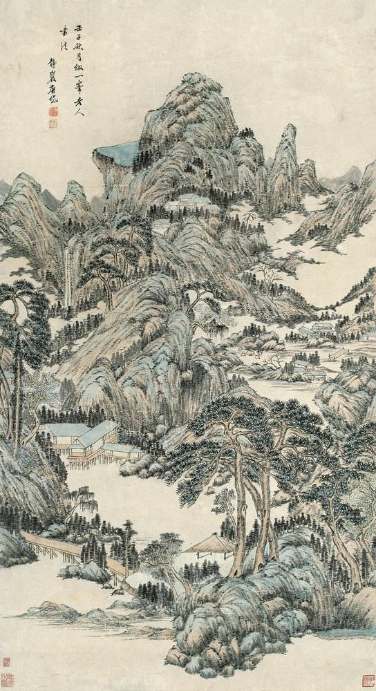 唐岱（清）山水作品欣赏 - wangchangzhengb - wangchangzhengb的博客