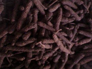 筚拨[别名；椹圣，鼠尾。]功能；温中散寒，下气止痛。作用；驱腥增香。