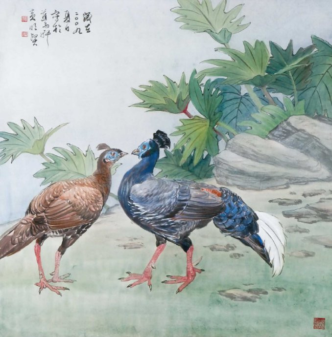 花鸟世界梦亦香│台湾国画大师黄明贤作品。 - │Icê Blüe│ - ∑xtent°∧rt，2011