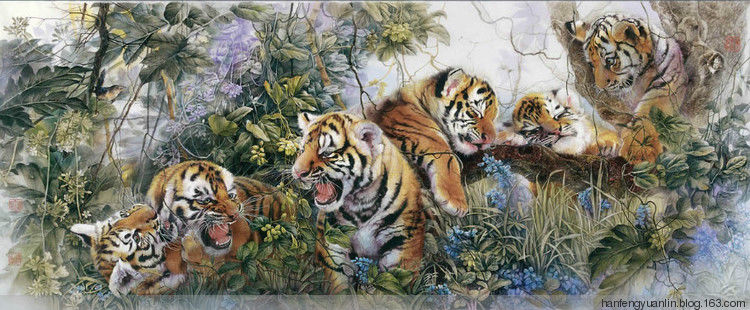 纪淑文、邱皓 、邱月母女工笔作品(1) - 山野村夫 - 山野村夫