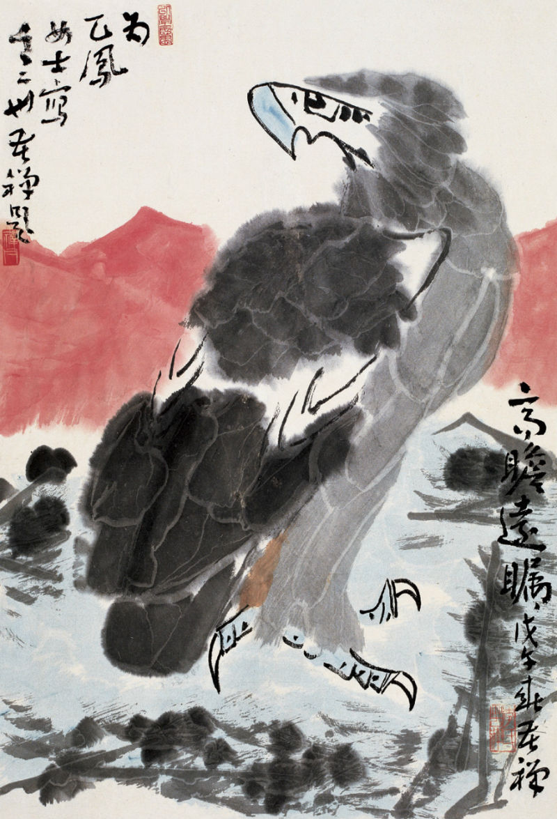 李苦禅画 鹰 - 潮河边人 - 潮河边人博客