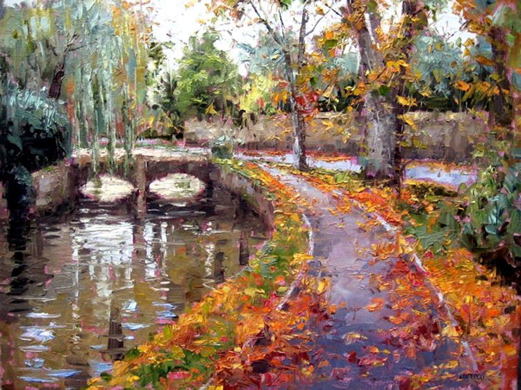 俄罗斯 Эжен Джей Папроски 的风景画 - 韵湖佳境 - “韵湖佳境”欢迎您