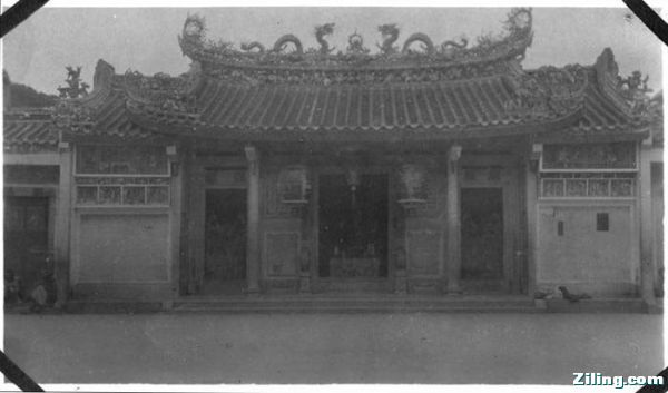1923年，汕头，当地海神庙.jpg