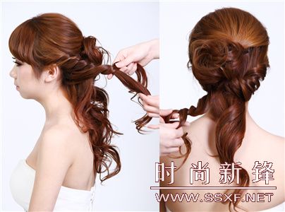 俏丽拧编造型步骤二