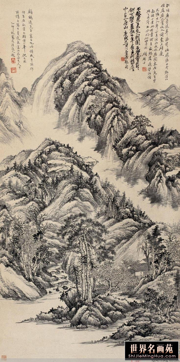 吴昌硕罕见的山水作品（4） - 云破月来花弄影 - 云破月来花弄影