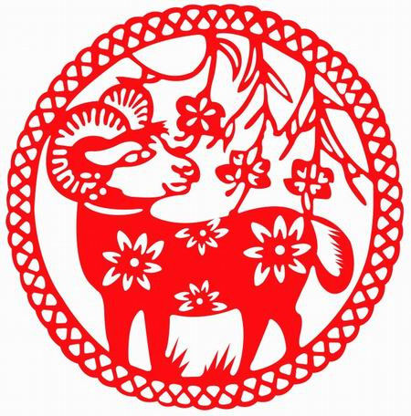 【潇洒艺术-276】请您欣赏：羊年剪纸 - 潇洒如风 - 潇洒天地 如意家园