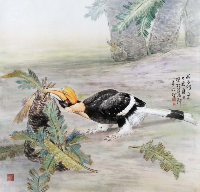 花鸟世界梦亦香│台湾国画大师黄明贤作品。 - │Icê Blüe│ - ∑xtent°∧rt，2011