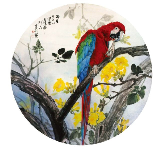 花鸟世界梦亦香│台湾国画大师黄明贤作品。 - │Icê Blüe│ - ∑xtent°∧rt，2011