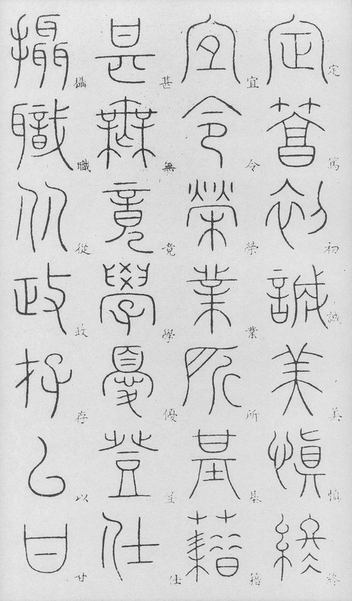 李阳冰篆书《千字文》 - 以拙为进 - 欢迎来到刘昌明的博客