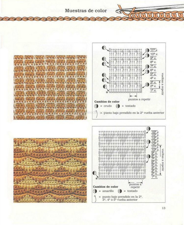 al ganchillo_Muestras（钩针花样） - 壹一 - 壹一的博客