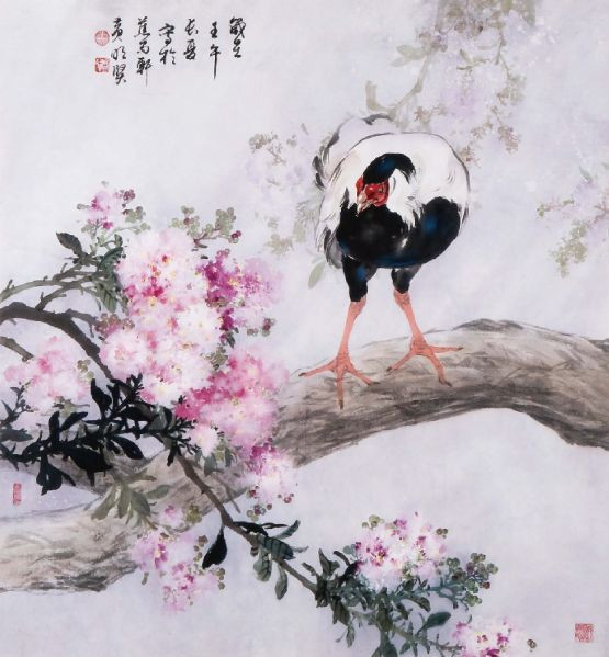 花鸟世界梦亦香│台湾国画大师黄明贤作品。 - │Icê Blüe│ - ∑xtent°∧rt，2011