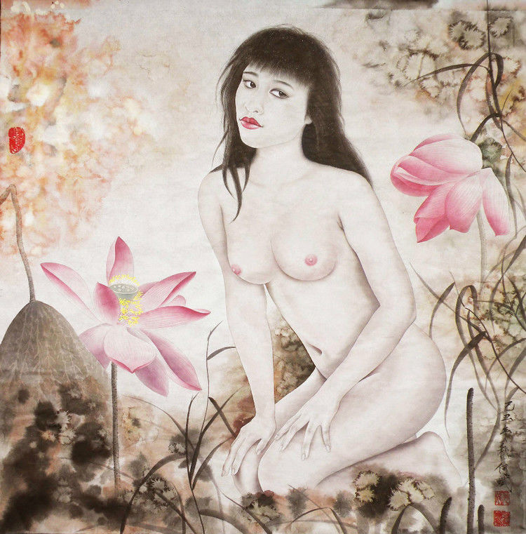 美术家：何斌工笔人物画 - 石墨閣 - 石墨閣