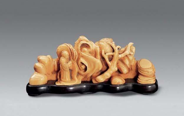 文房清玩(笔洗 笔筒 笔架 笔插 笔掭 砚滴 砚屏 水盂 墨床 臂搁 镇纸 印章 印盒 山子 - 苍茫大漠 - 苍茫大漠 的博客