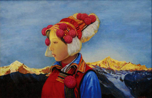 陈漫天的美女油画作品。 - │Icê Blüe│ - ∑xtent°∧rt，