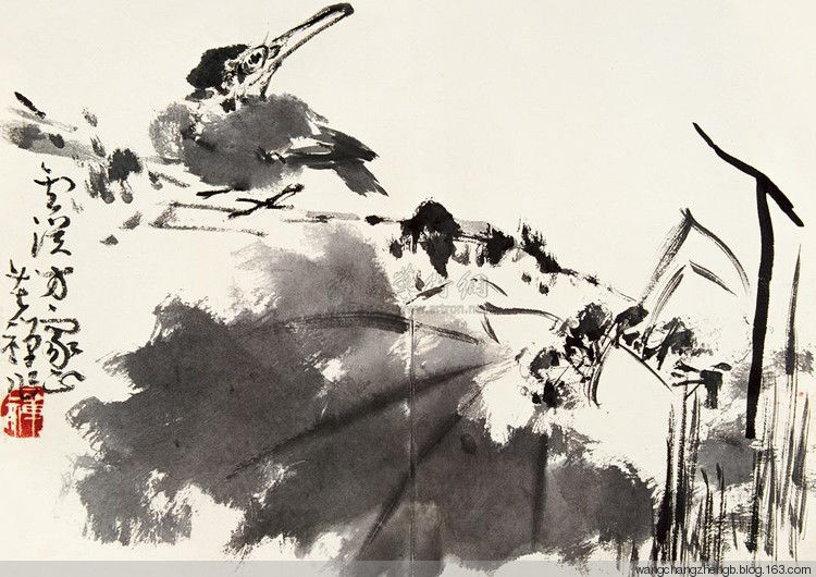 李苦禅 荷花作品欣赏 - wangchangzhengb - wangchangzhengb的博客