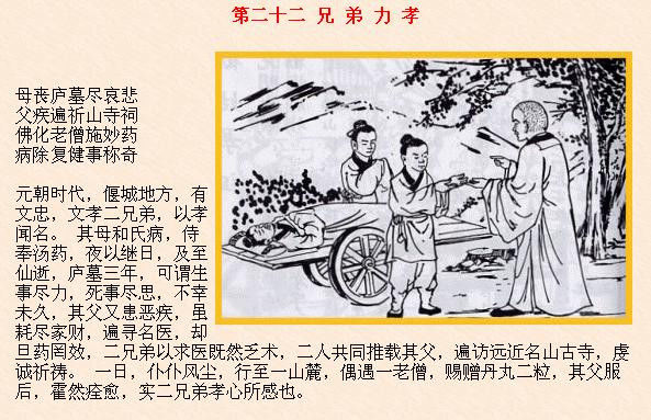 传统伦常：二十四孝故事 - 悠悠 - 悠悠的博客