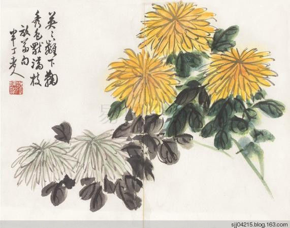 陈半丁 菊花作品精选集（2） - 云破月来花弄影 - 云破月来花弄影