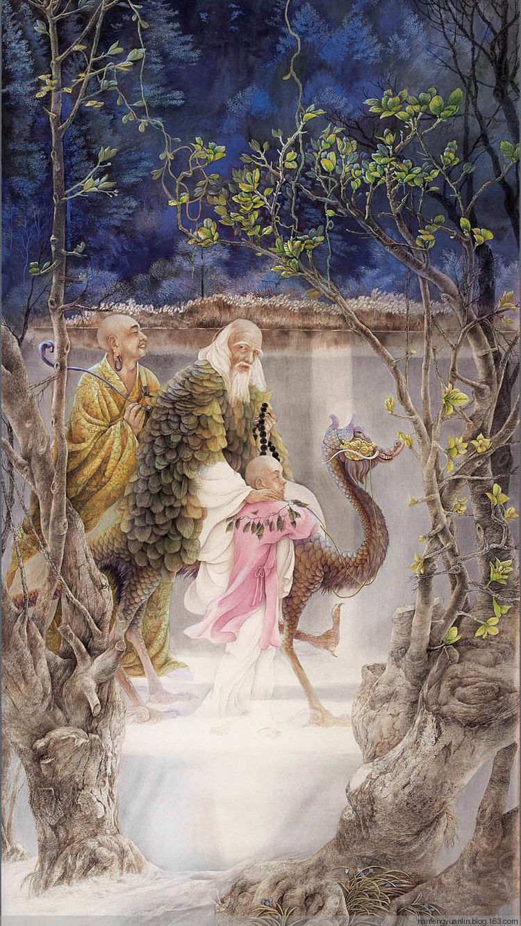 纪淑文、邱皓 、邱月母女工笔作品(1) - 山野村夫 - 山野村夫