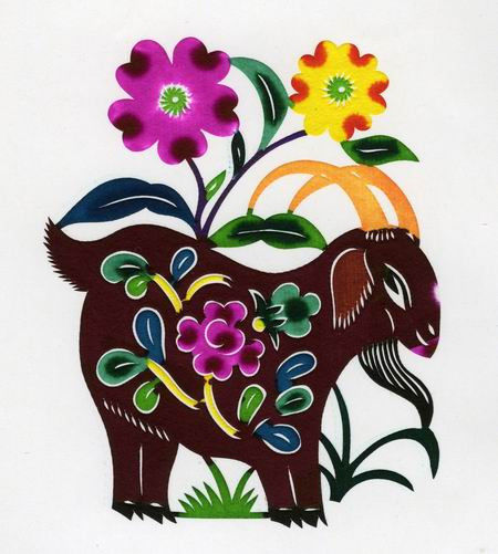 【潇洒艺术-276】请您欣赏：羊年剪纸 - 潇洒如风 - 潇洒天地 如意家园