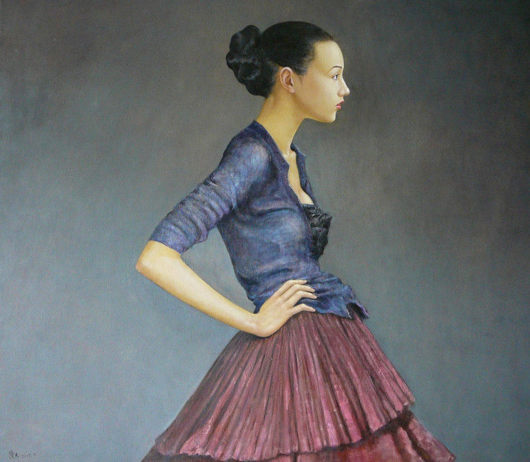 陈漫天的美女油画作品。 - │Icê Blüe│ - ∑xtent°∧rt，