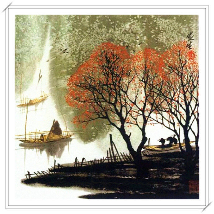 清高亮节 -- 刘家生新竹山水画 - 淡泊 - 淡泊