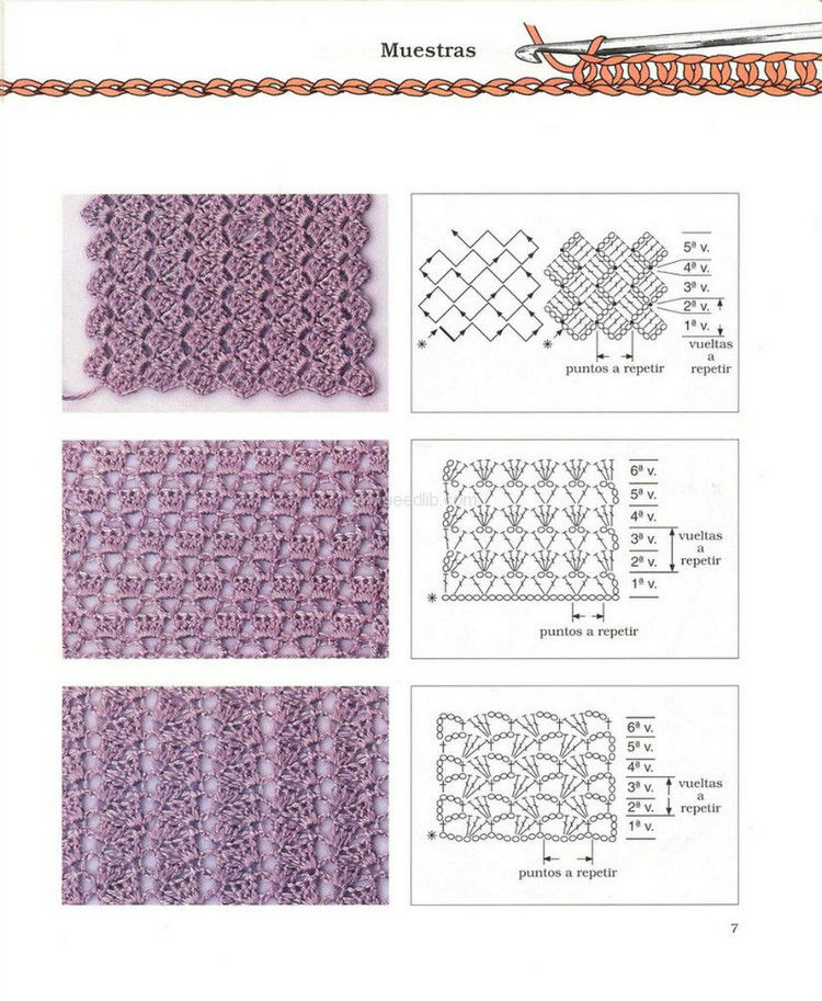 al ganchillo_Muestras（钩针花样） - 壹一 - 壹一的博客