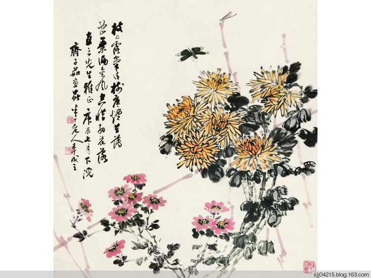 陈半丁 菊花作品精选集（2） - 云破月来花弄影 - 云破月来花弄影