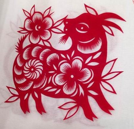 【潇洒艺术-276】请您欣赏：羊年剪纸 - 潇洒如风 - 潇洒天地 如意家园