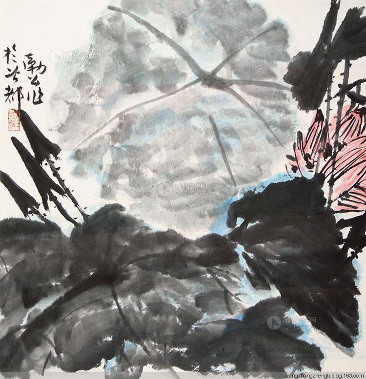 李苦禅 荷花作品欣赏 - wangchangzhengb - wangchangzhengb的博客