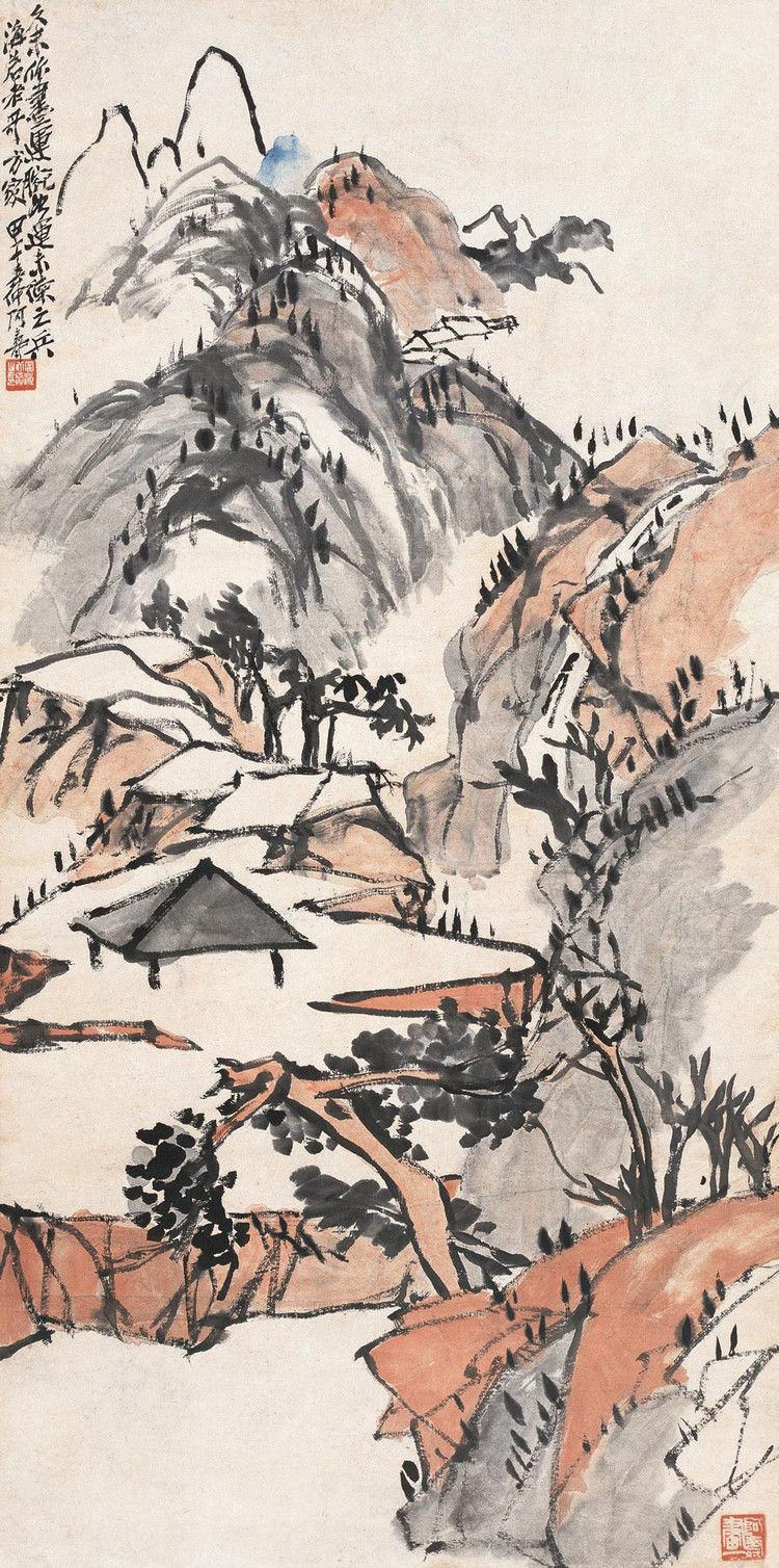 潘天寿山水作品欣赏。 - 涧边草 - 涧边草的博客