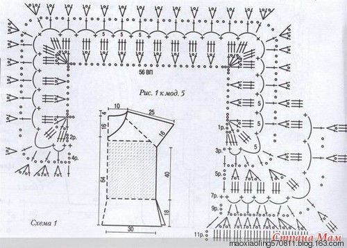 俄网的钩针基础教程（十）：如何进行插肩钩织 - maomao - 我随心动