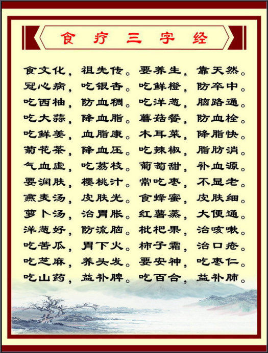 食疗养生歌诀全集！【图文版】 -红杏妹--红杏妹博客