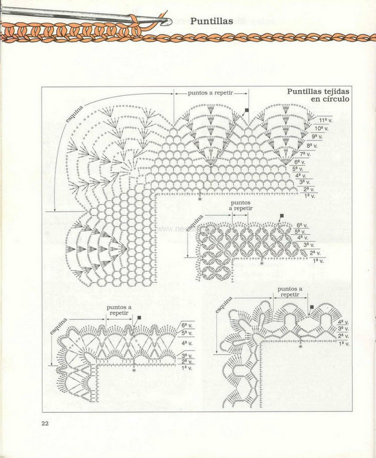 al ganchillo_Muestras（钩针花样） - 壹一 - 壹一的博客