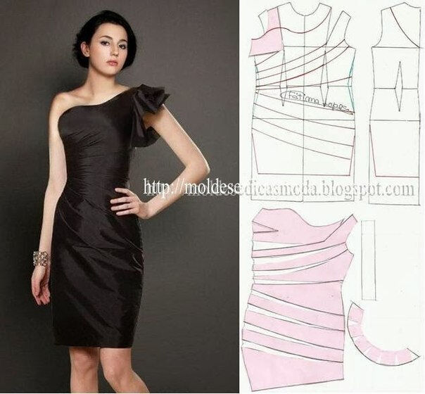 платье выкройка0000 (604x560, 177Kb)