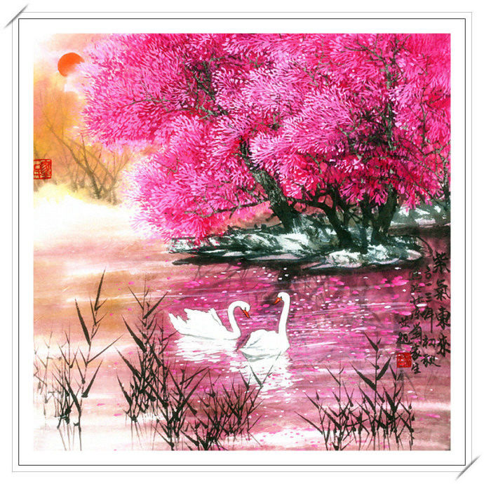 清高亮节 -- 刘家生新竹山水画 - 淡泊 - 淡泊