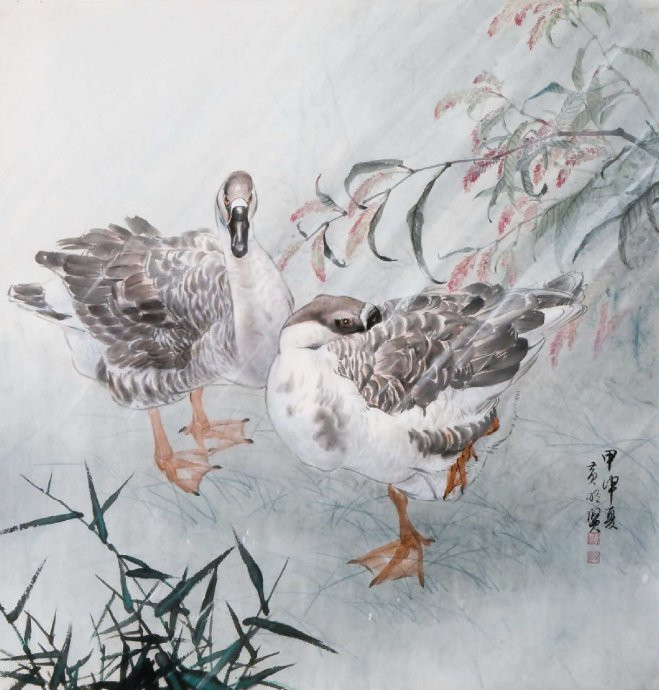 花鸟世界梦亦香│台湾国画大师黄明贤作品。 - │Icê Blüe│ - ∑xtent°∧rt，2011