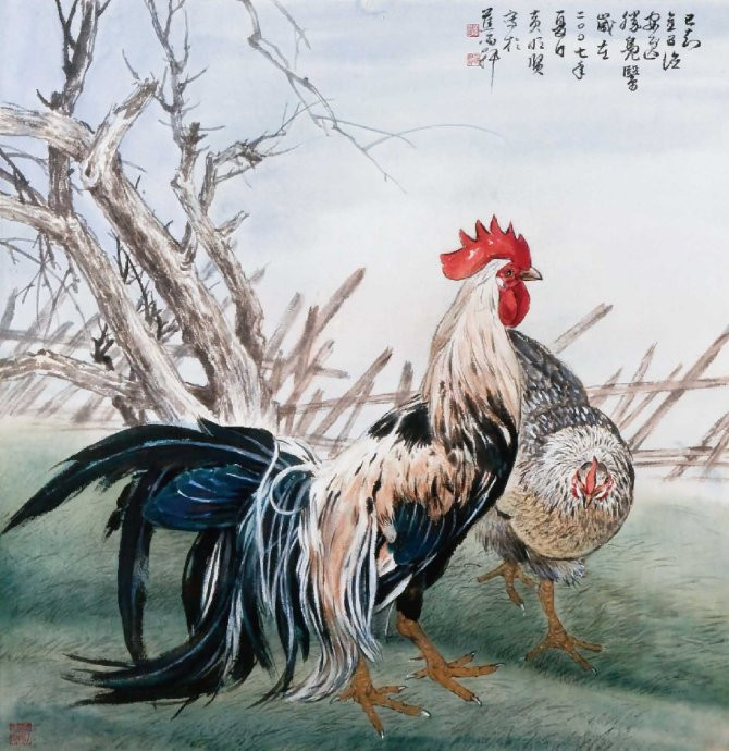 花鸟世界梦亦香│台湾国画大师黄明贤作品。 - │Icê Blüe│ - ∑xtent°∧rt，2011