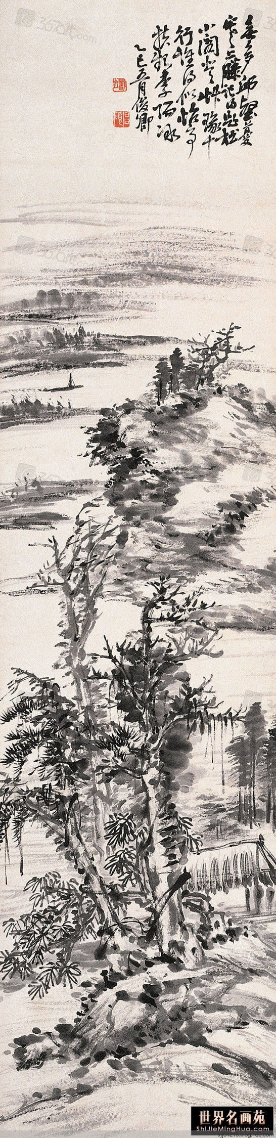 吴昌硕罕见的山水作品（4） - 云破月来花弄影 - 云破月来花弄影