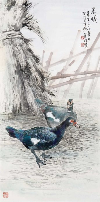 花鸟世界梦亦香│台湾国画大师黄明贤作品。 - │Icê Blüe│ - ∑xtent°∧rt，2011