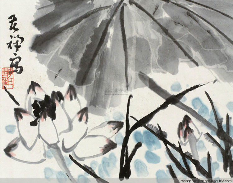 李苦禅 荷花作品欣赏 - wangchangzhengb - wangchangzhengb的博客