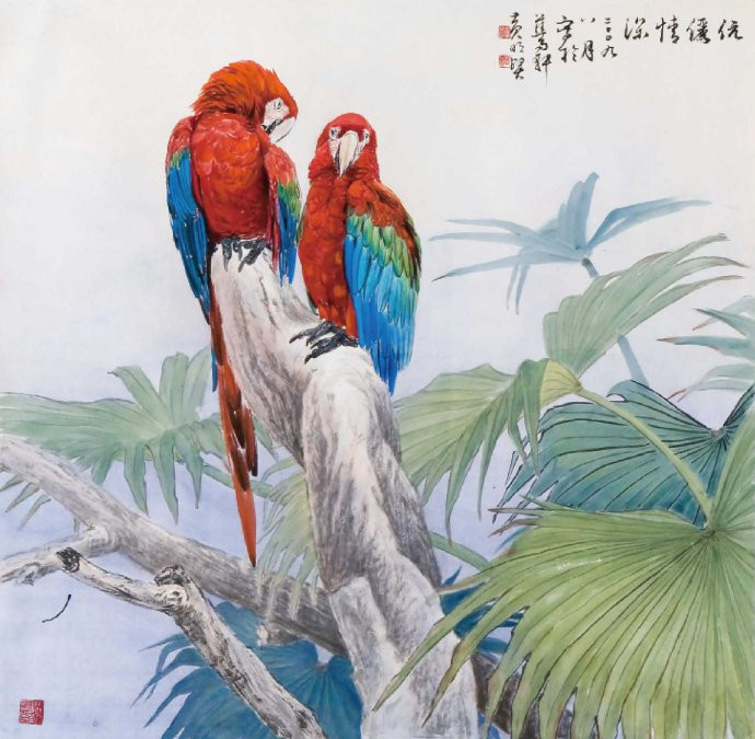 花鸟世界梦亦香│台湾国画大师黄明贤作品。 - │Icê Blüe│ - ∑xtent°∧rt，2011