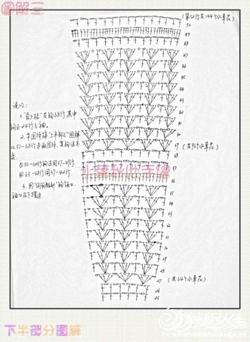 纯纯的白色-----我的短袖钩衣------附图解