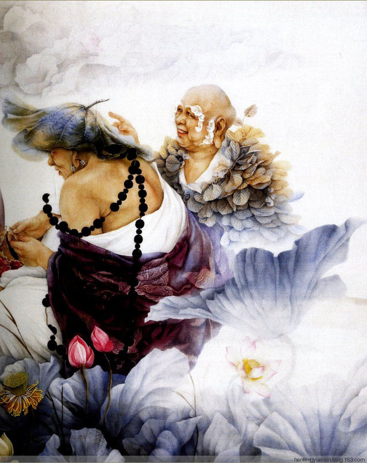 纪淑文、邱皓 、邱月母女工笔作品(1) - 山野村夫 - 山野村夫