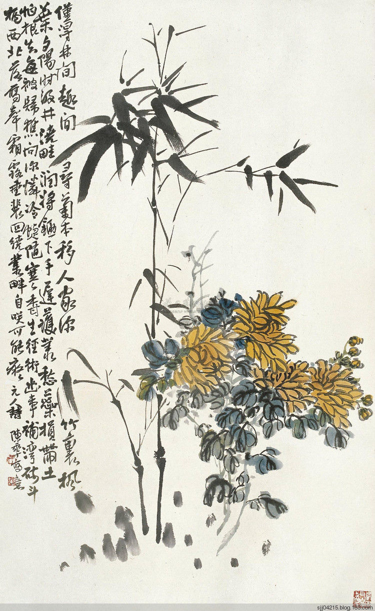 陈半丁 菊花作品精选集（1） - 云破月来花弄影 - 云破月来花弄影