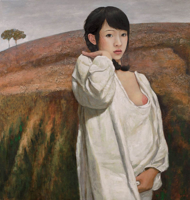 陈漫天的美女油画作品。 - │Icê Blüe│ - ∑xtent°∧rt，