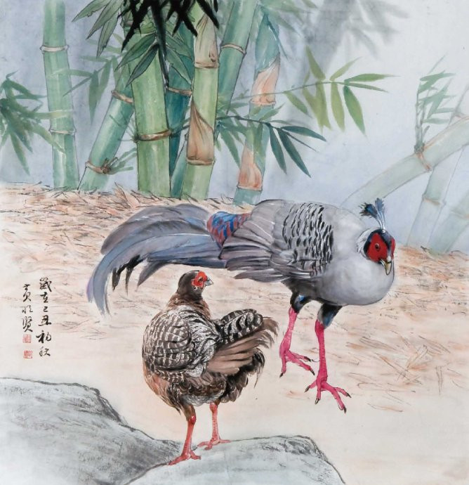花鸟世界梦亦香│台湾国画大师黄明贤作品。 - │Icê Blüe│ - ∑xtent°∧rt，2011